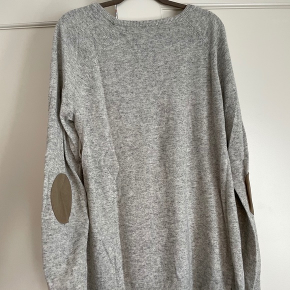 Purple and grey JCrew crew neck sweater size L - Picture 3 of 3